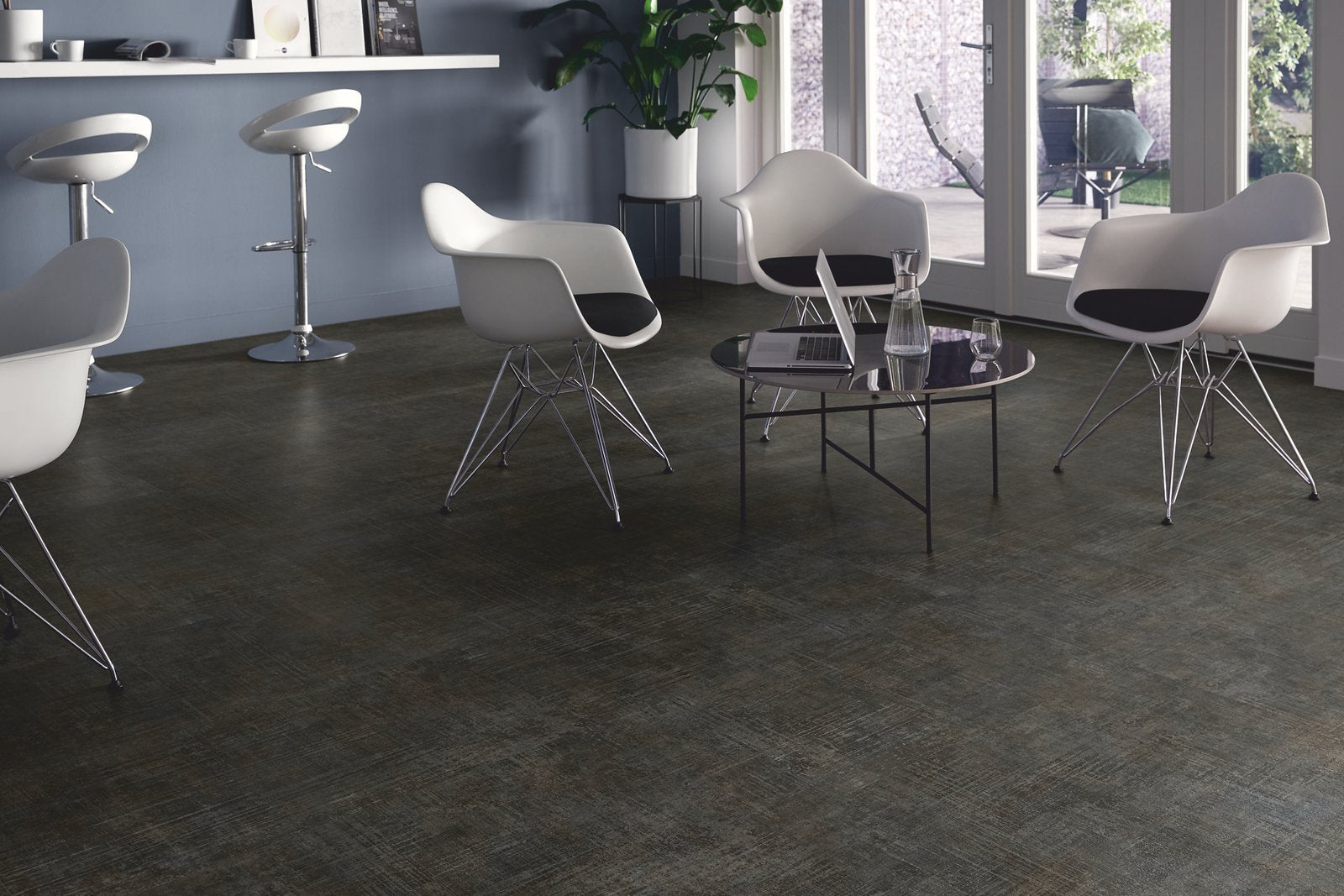Mflor 53121 Abstract Chocolate Black 25-05