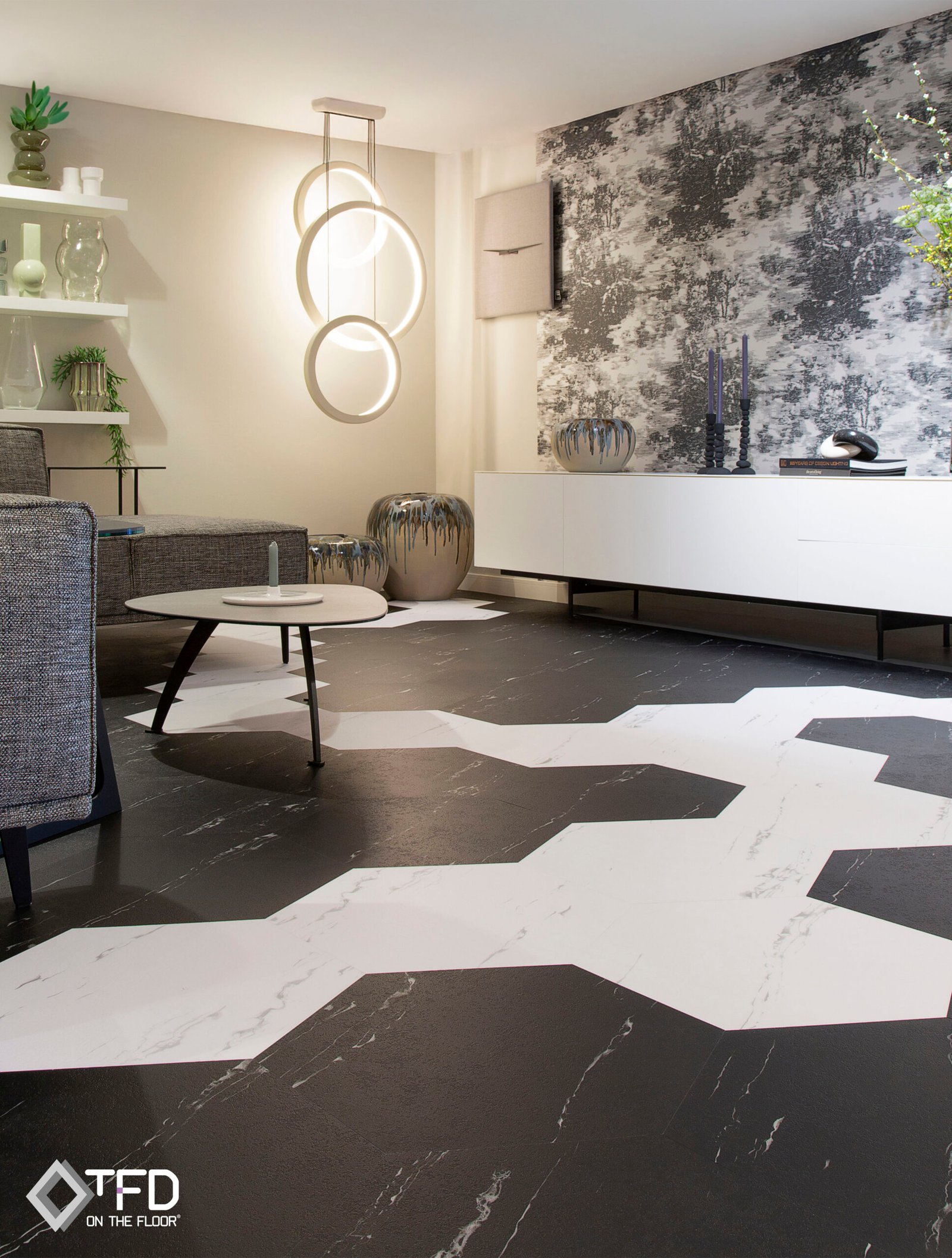 hexagon-blackandwhite - Afbeelding 4