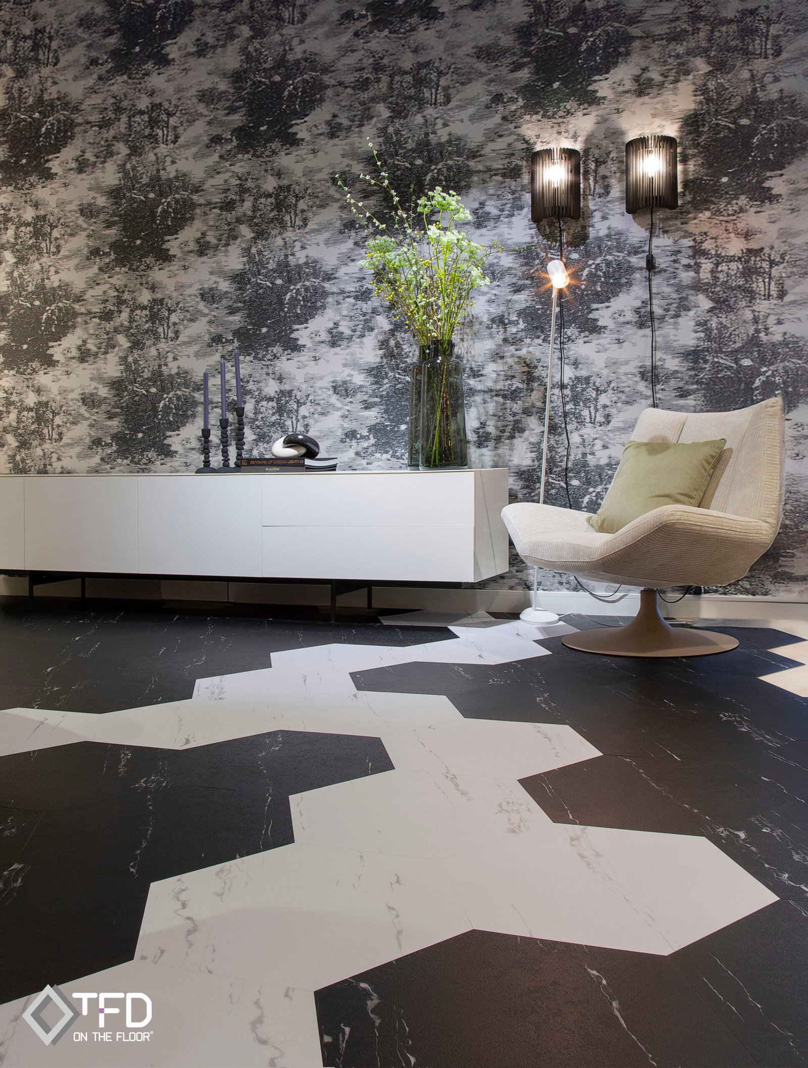 hexagon-blackandwhite - Afbeelding 3